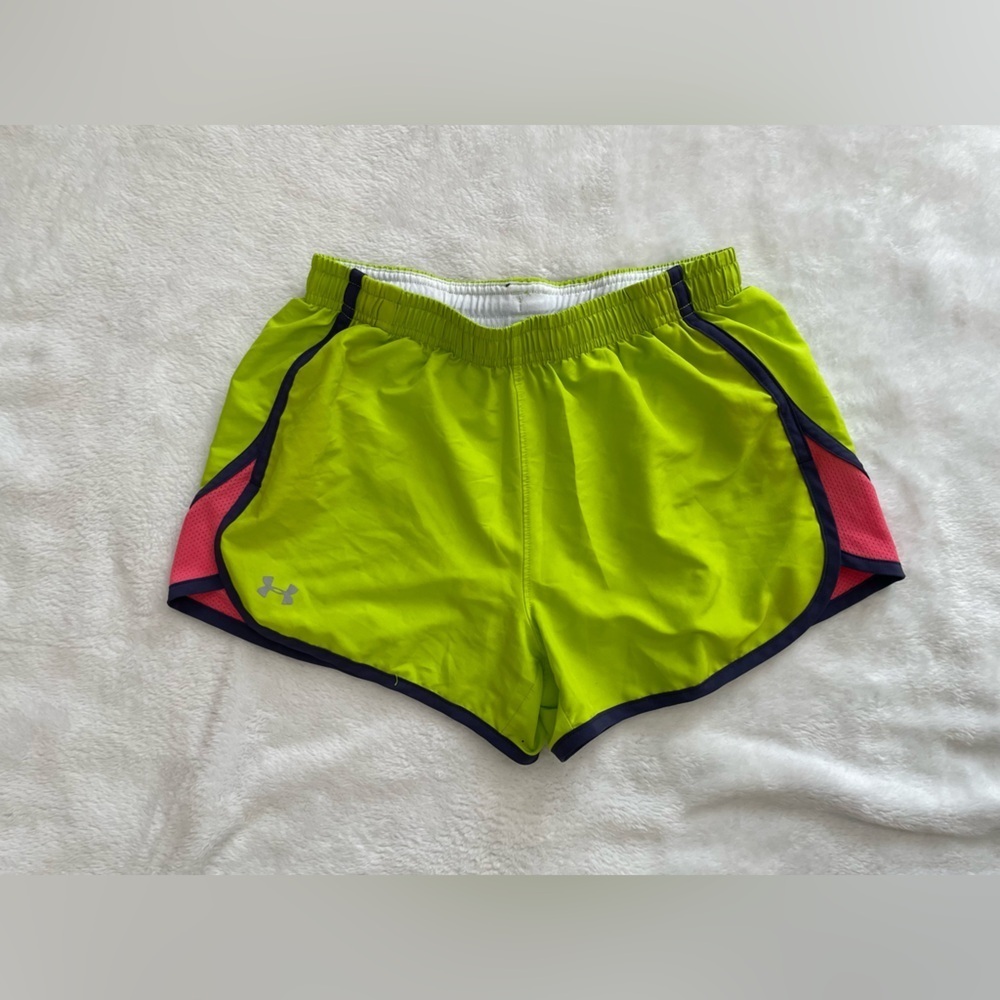 Under Armour Women's Neon Green Running Shorts